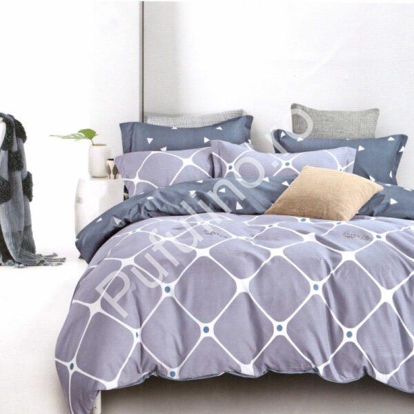Lenjerie Bumbac Satinat- 4 Piese - Pat 2 Persoane-PUF5192