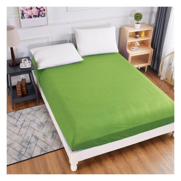 husa damasc cu elastic verde