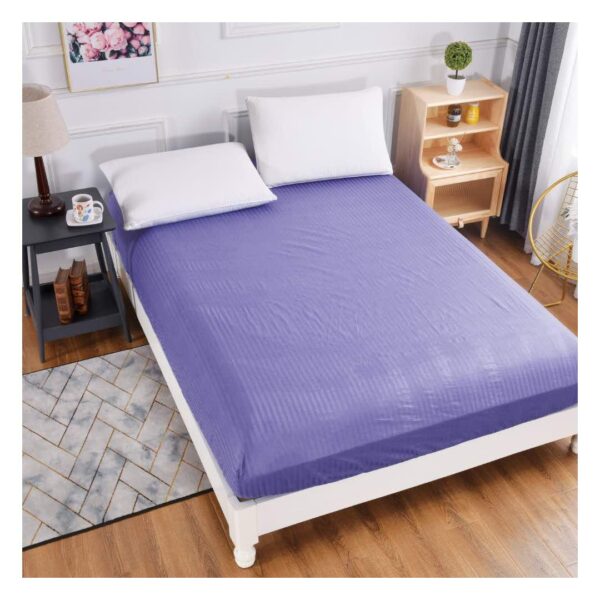 husa damasc cu elastic violet
