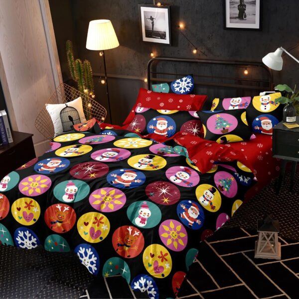 lenjerie de craciun neagra cu stickere
