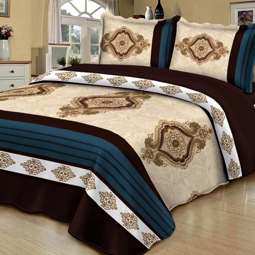 Cuvertura de pat multicolorata cu model