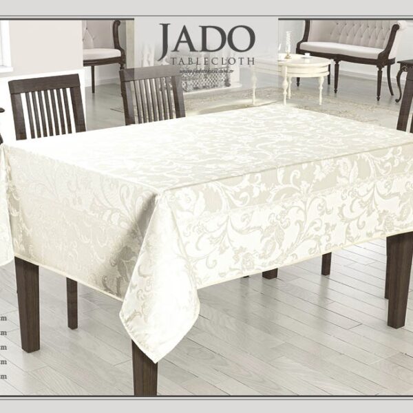 fata de masa jado polyester - crem