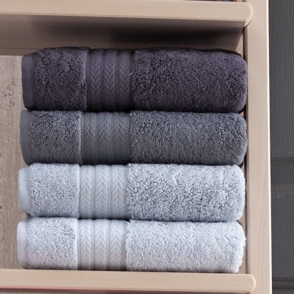 set 4 prosoape gri