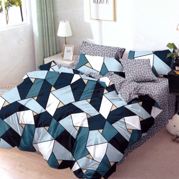 lenjerie de pat finet cu forme geometrice