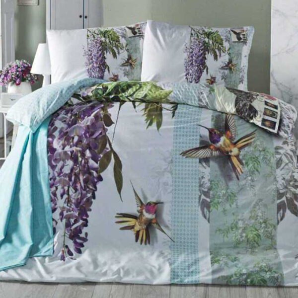 lenjerie din bumbac 100% ranforce colibri