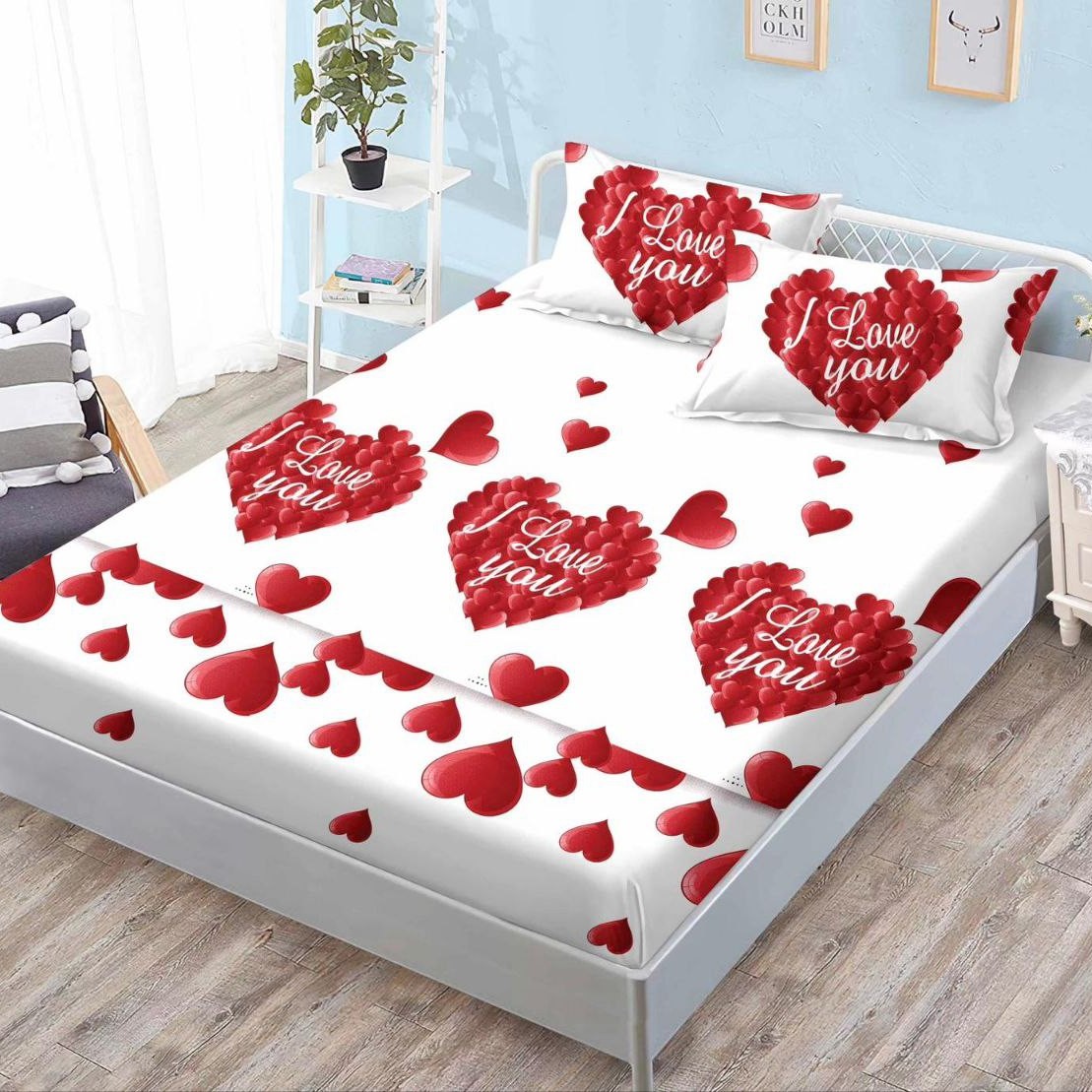 husa alba i love you inimi rosii mari husa alba i love you inimi rosii mari