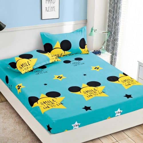 husa turcoaz cu stelute galbene