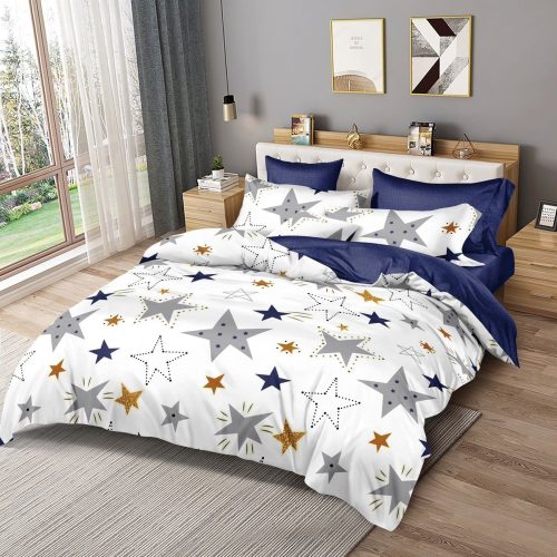 lenjerie alba din finet cu stelute mari