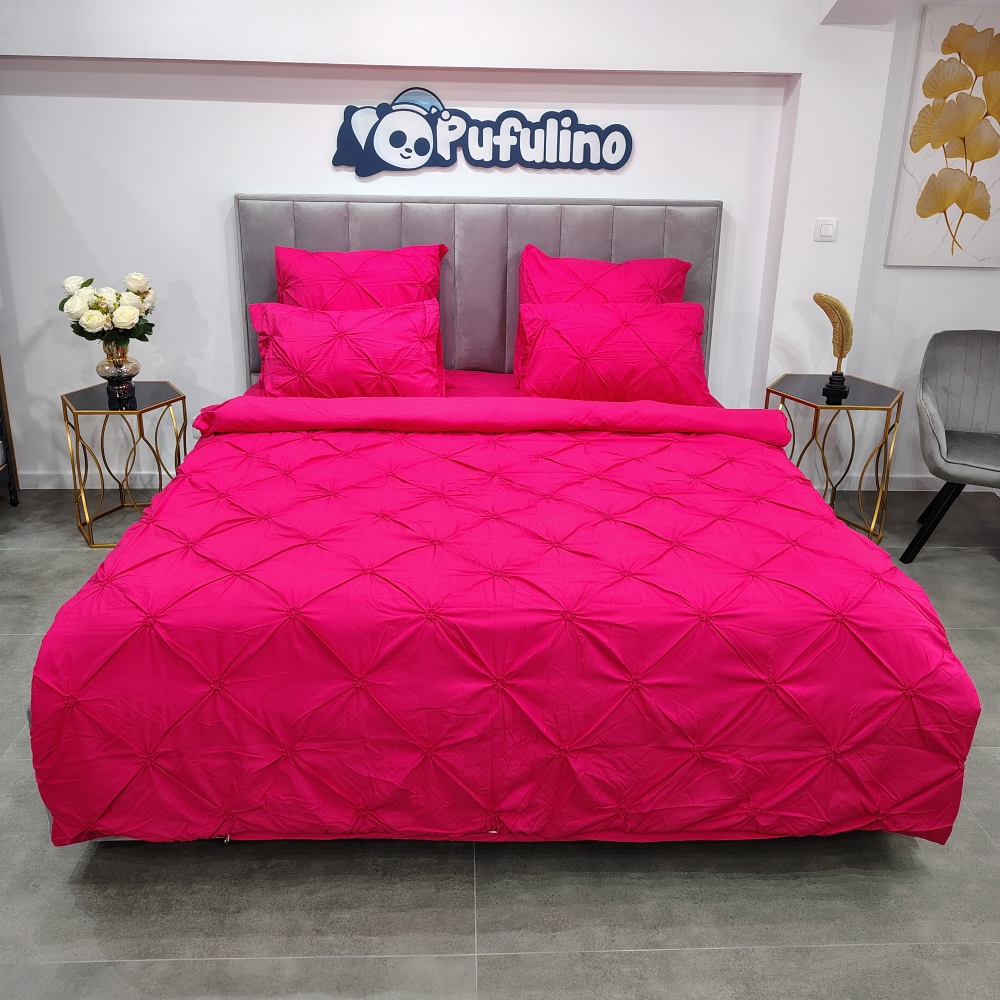 lenjerie cu pliuri magenta lenjerie cu pliuri magenta