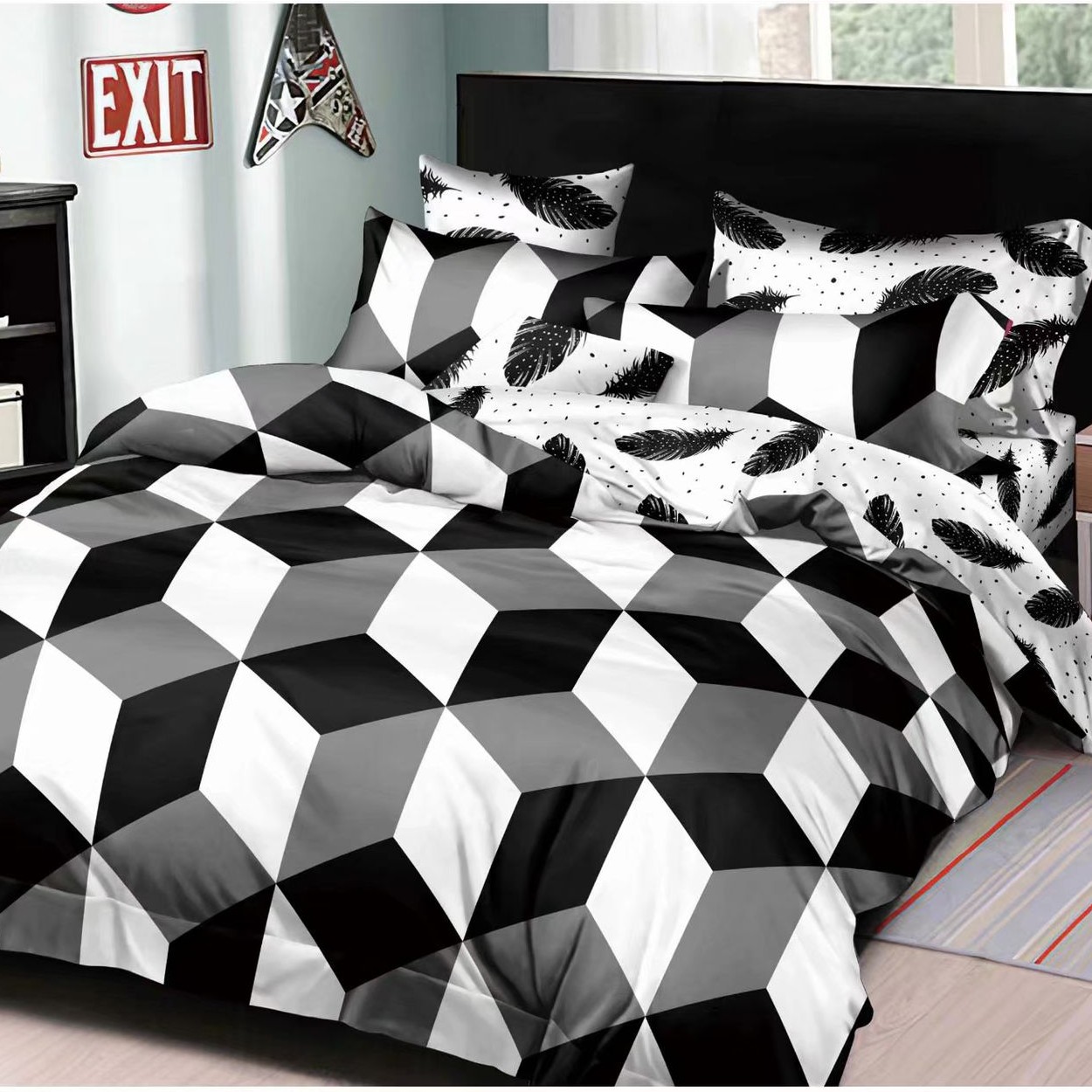 wipe Much Observe Lenjerie de Pat din Bumbac Satinat, 4 Piese, Pat 2 Persoane - Sky Home - PUF24137 - Pufulino.ro wipe Much Observe Lenjerie de Pat din Bumbac Satinat, 4 Piese, Pat 2 Persoane - Sky Home - PUF24137 - Pufulino.ro