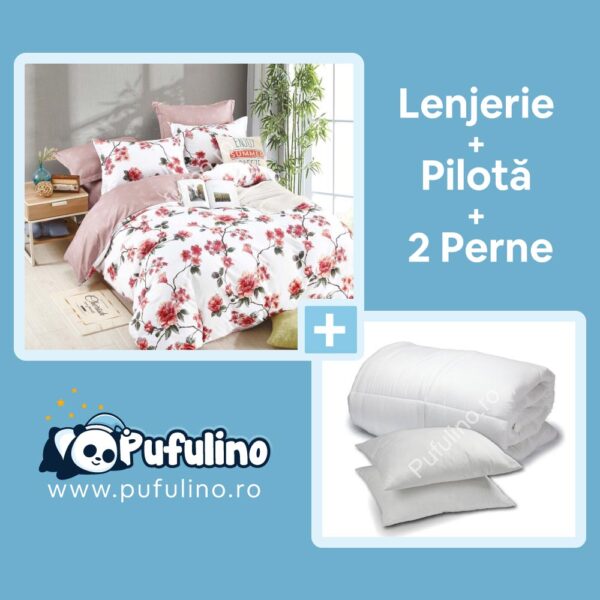 set-lenjerie-de-pat-alba-cu-perne-si-pilota