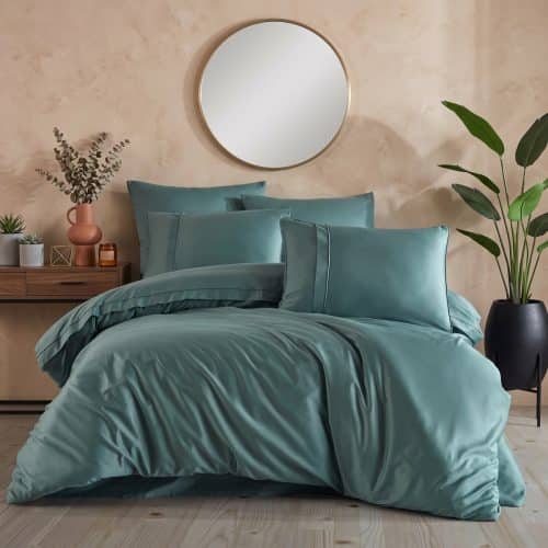 lenjerie din satin hobby plain verde