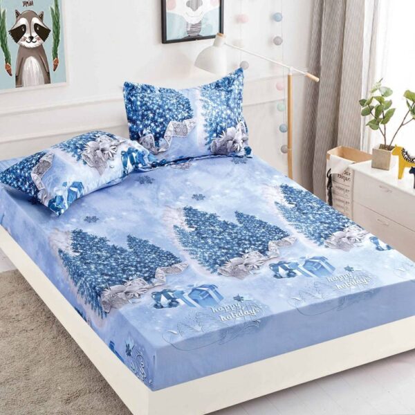 husa de pat cu elastic bleu cadouri craciun