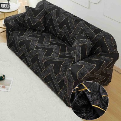 husa canapea black marble