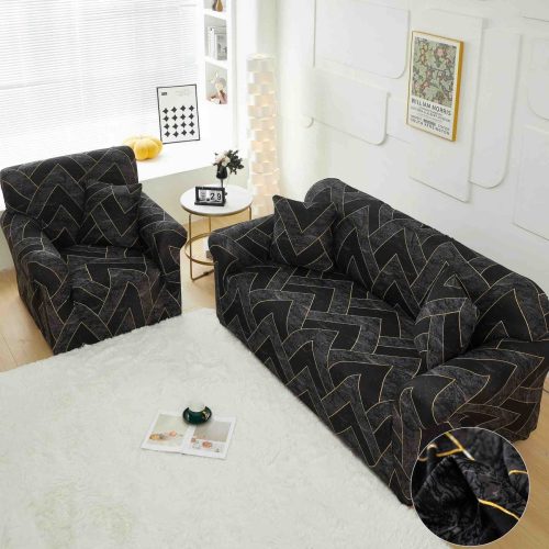 husa canapea black marble - set cu fotoliu