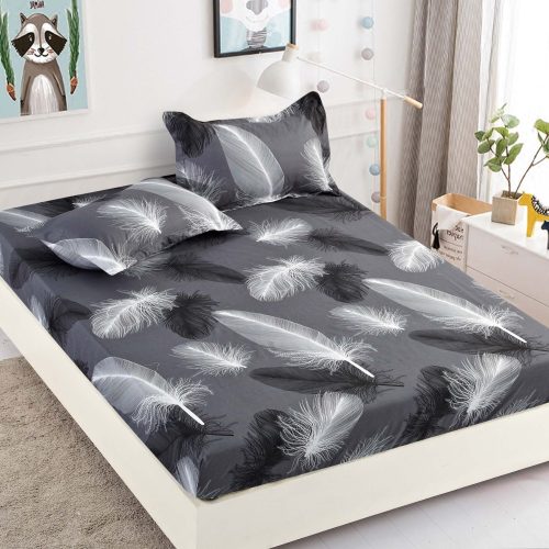 husa pat 1 persoana cu fulgi