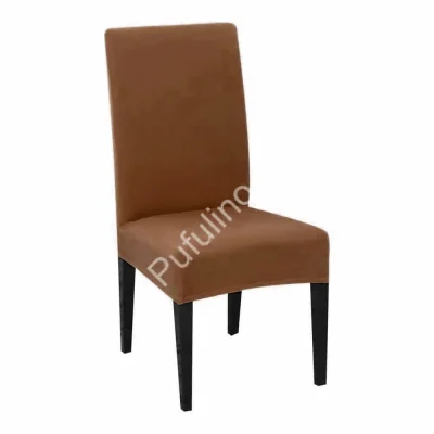 Husa de Scaun Elastica, Spandex, Marime Universala - Maro Deschis - PUF41827