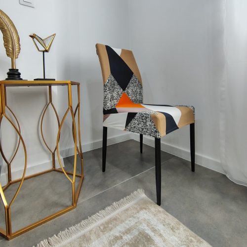 husa de scaun velvet multicolora