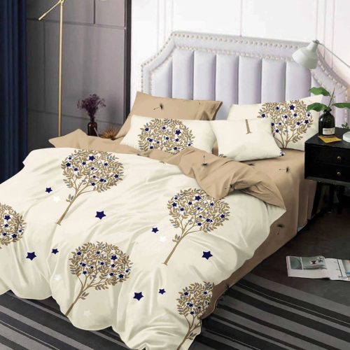 lenjerie crem bej cu flori