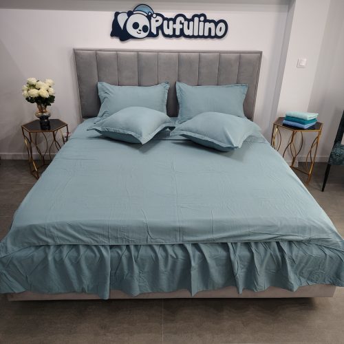 Lenjerie cu volanase verde menta design