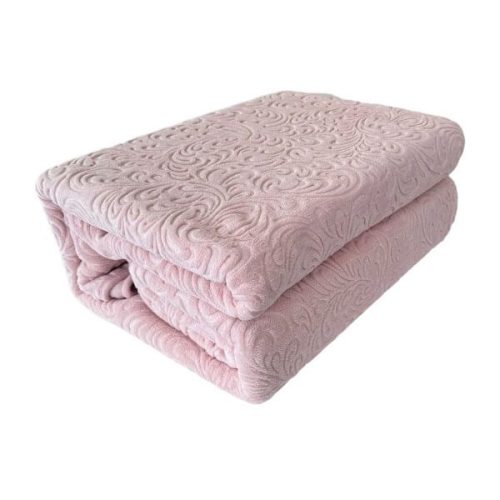 patura embosata roz deschis