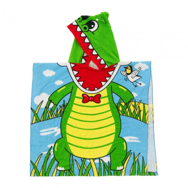prosop de plaja copii poncho crocodil 2