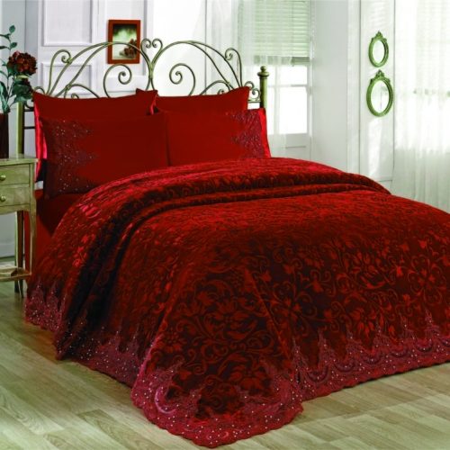 set cuvertura sabak rosu