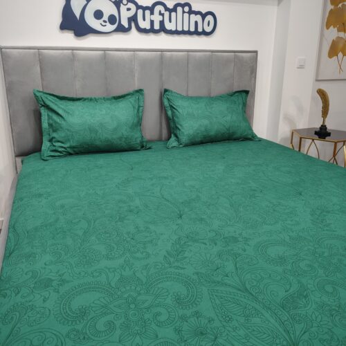 husa de pat finet verde