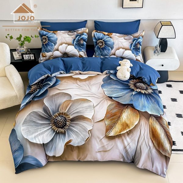 lenjerie multicolora flori 5d