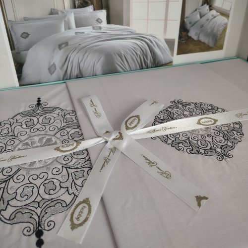 lenjerie de pat bumbac azra gri