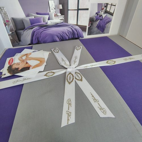 lenjerie de pat damasc mov (1)