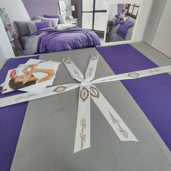 lenjerie de pat damasc mov (1)