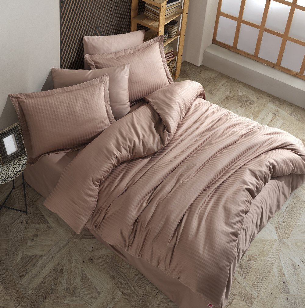 lenjerie bumbac 100% satin model damasc kahve pat lenjerie bumbac 100% satin model damasc kahve pat
