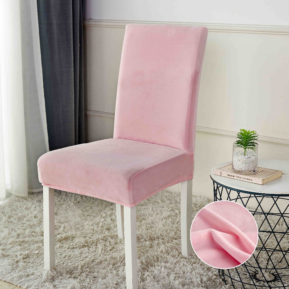 huse scaun catifea - roz