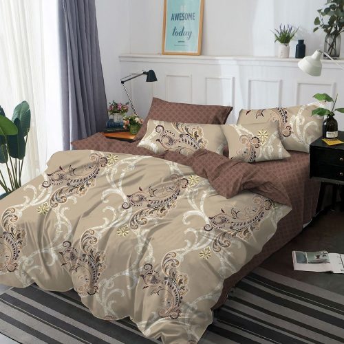 lenjerie bej maro cu ornamente