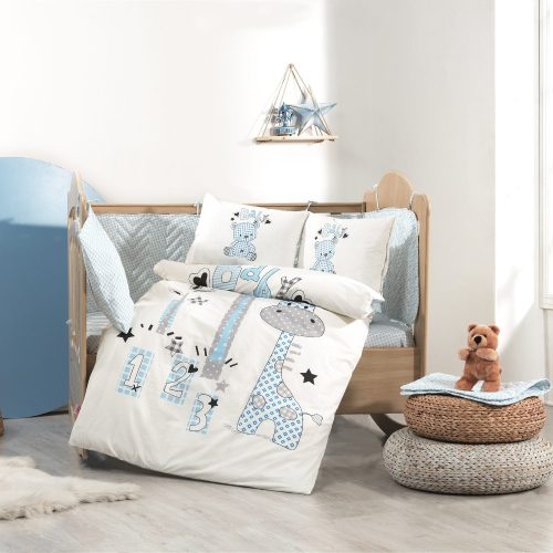 lenjerie poplin hobby pat bebe buddy mavi