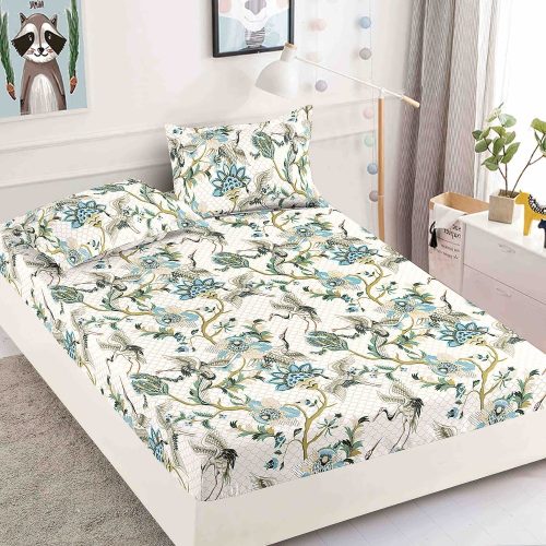 Husa alba cu solzi si plante