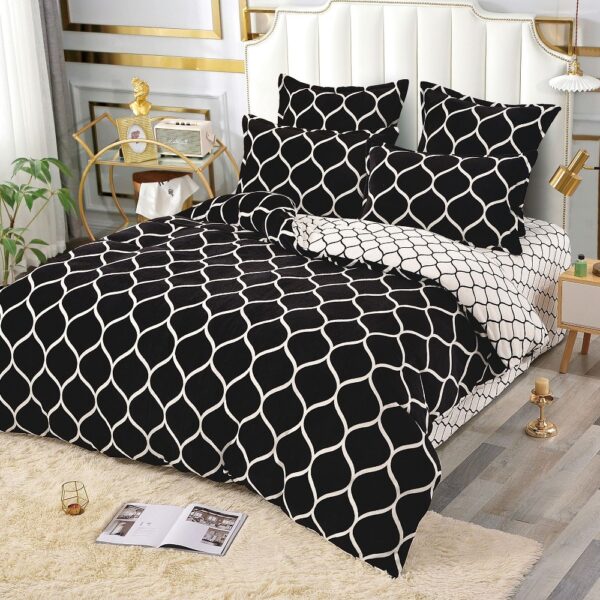 lenjerie cocolino neagra cu dungi