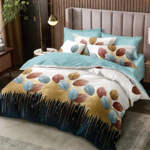 lenjerie multicolora cu frunze