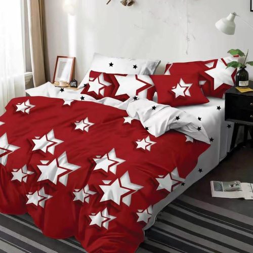 lenjerie rosie cu stelute