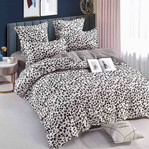 lenjerie alb negru leopard jojo