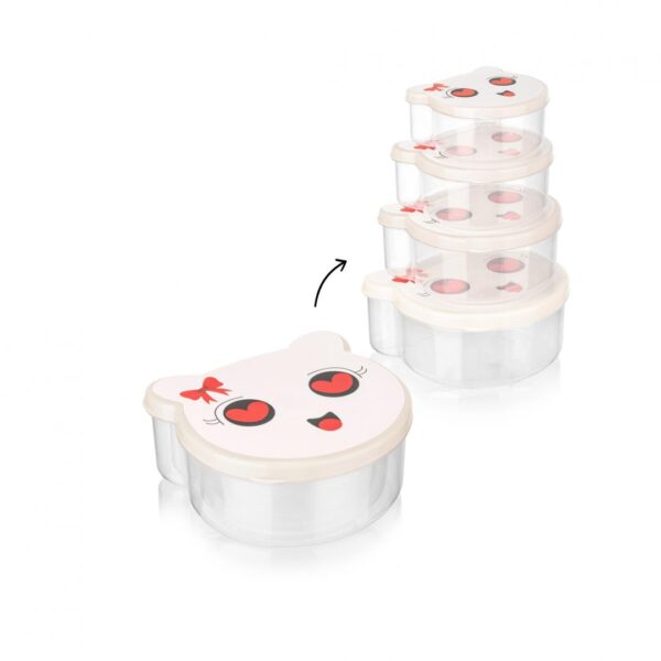 set 4 caserole capac pucca