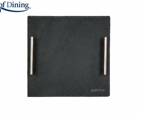 PLATOU ARDEZIE PATRAT MANERE INOX, 30X30 CM 1