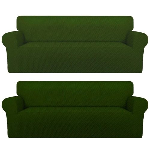 husa canapea gerbera 3 locuri verde