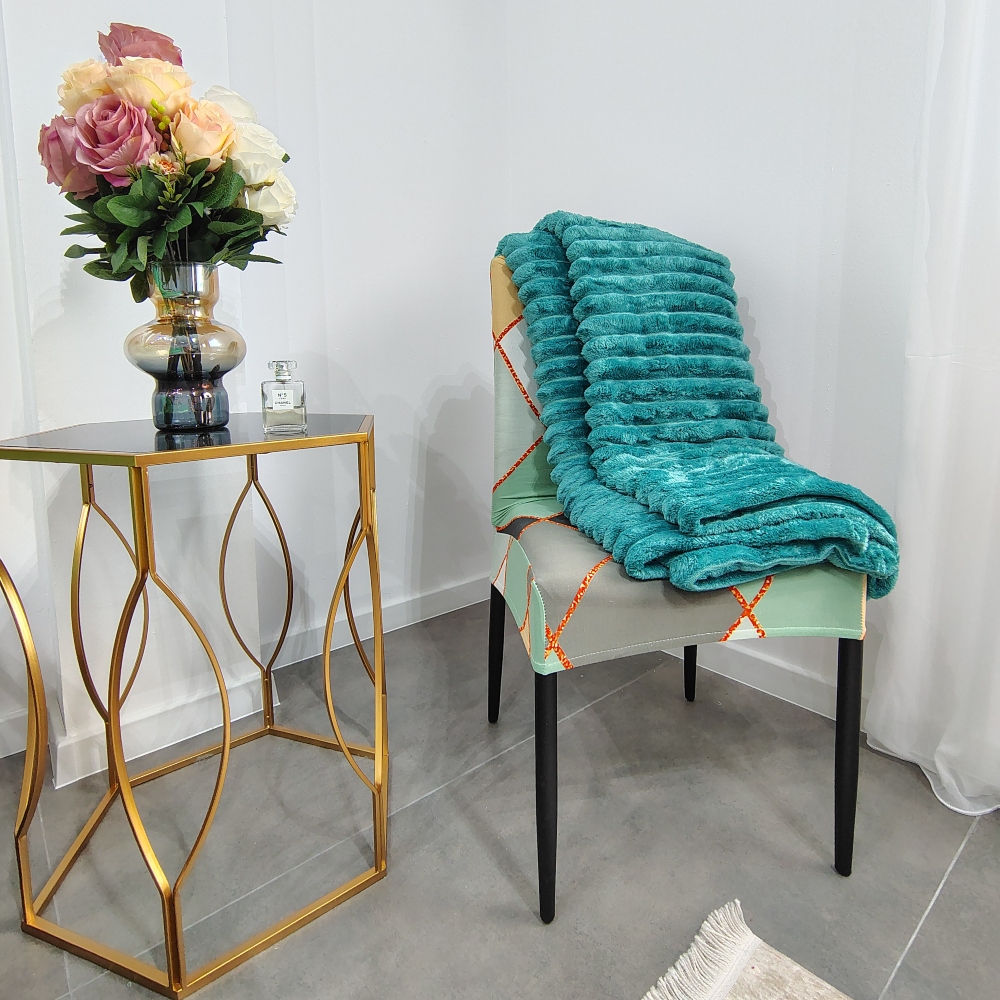 patura cu dungi turcoaz patura cu dungi turcoaz