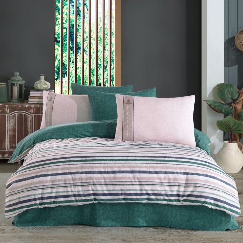 lenjerie bumbac ranforce Clara-Yesil