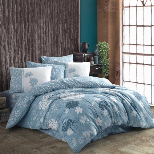 lenjerie bumbac ranforce Rixos-Mavi