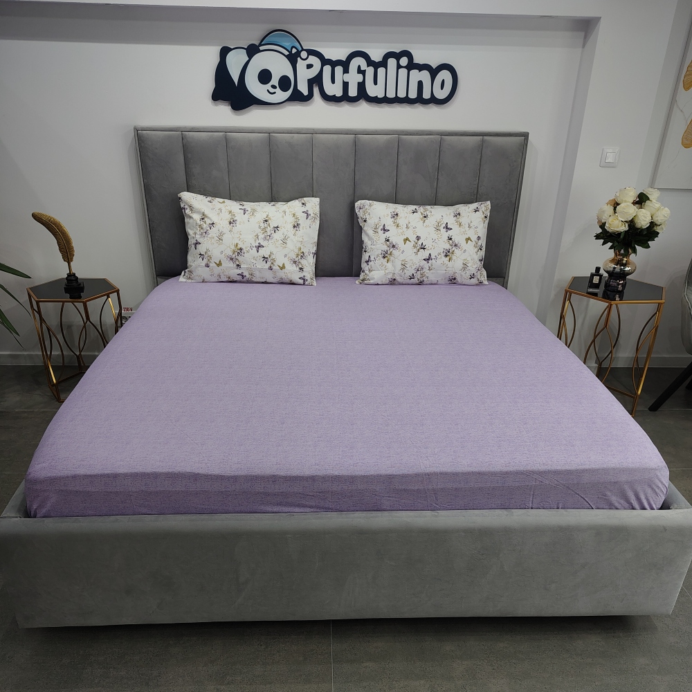 lenjerie de pat ranforce alba cu flori mov (4) lenjerie de pat ranforce alba cu flori mov
