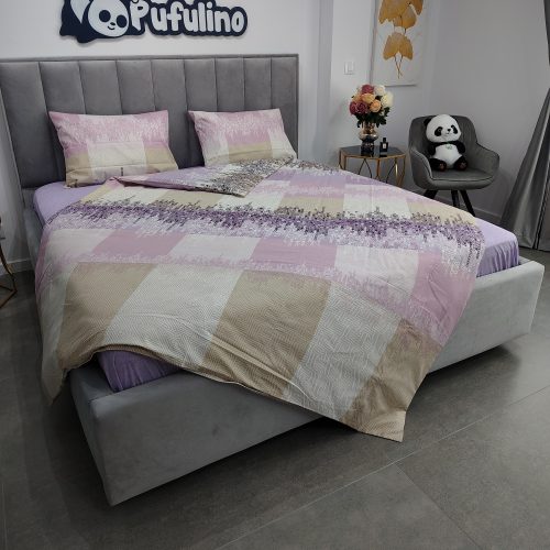 lenjerie de pat ranforce lila