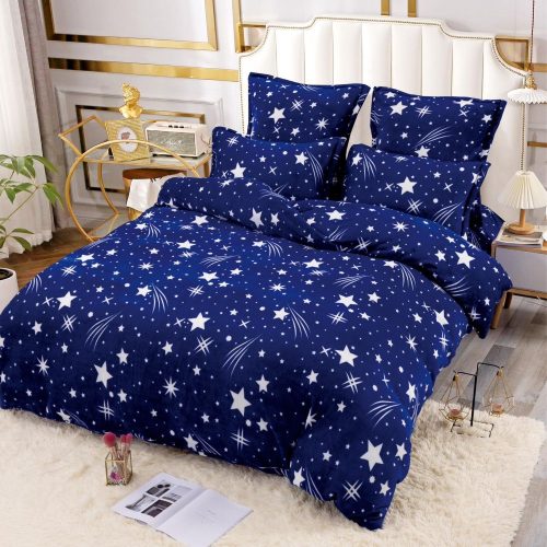 lenjerie cocolino albastra cu stelute